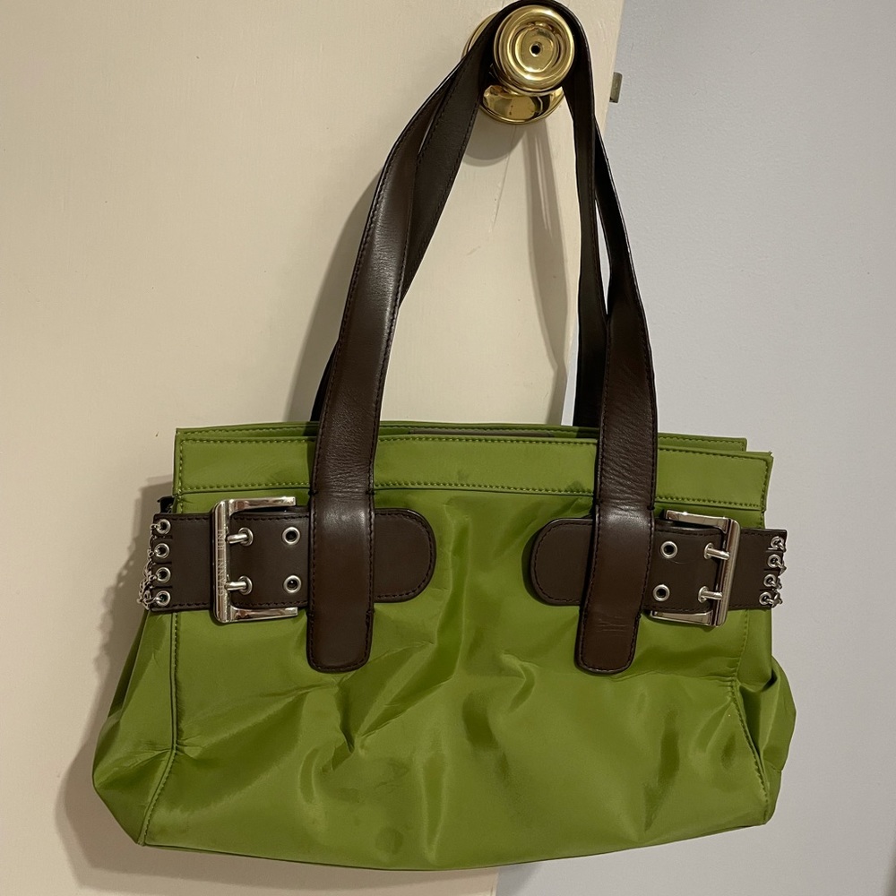 Gianni Bini Green and Brown Purse